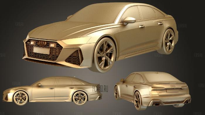 Audi RS6 Sedan 2020 stl model for CNC